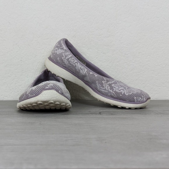 Skechers Microburst Earthy Touch Lavender Lace Air Cooled Memory Foam sz 7.5 - Picture 4 of 8